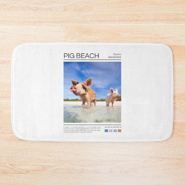 Item preview, Pig Beach - Bahamas - Photography designed and sold by StudioRedKoala.