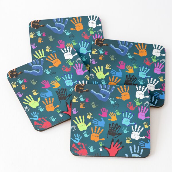 Item preview, Colorful Handprint Art – Diversity, Unity, and Creativity Illustration ❤️ designed and sold by Art With Impact – Statement Art & Apparel for Deep Thinkers.