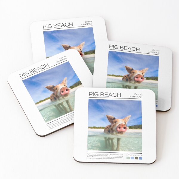 Item preview, Pig Beach - Bahamas - Photography designed and sold by StudioRedKoala.