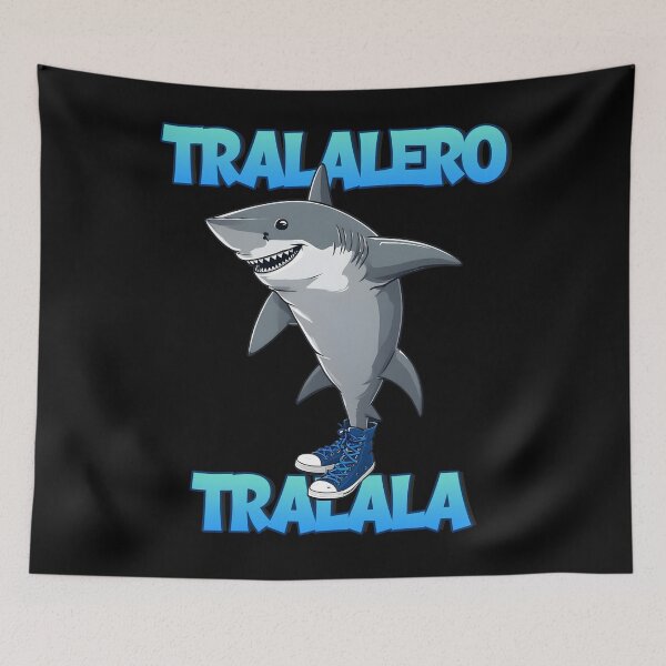 Item preview, Tralalero Tralala Bootleg Funny Meme Shark Italian Brainrot designed and sold by DesignsByAnett.