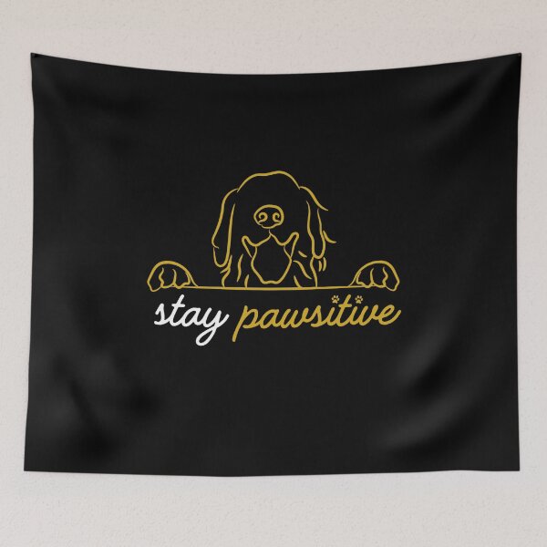 Item preview, Stay Pawsitive designed and sold by The Wandering Bookworm.