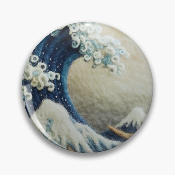 Item preview, Felted Great Wave designed and sold by The boys.