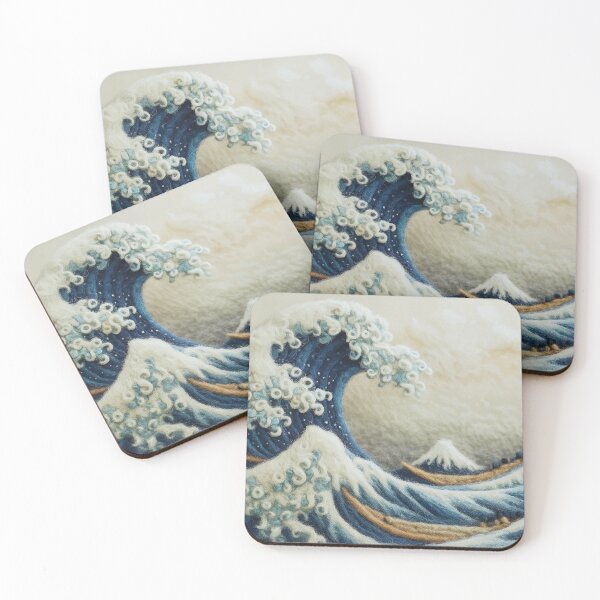 Item preview, Felted Great Wave designed and sold by The boys.