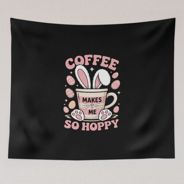 Item preview, Coffee Makes Me So Hoppy Easter Day Coffee Lover designed and sold by DeadlockCrew.