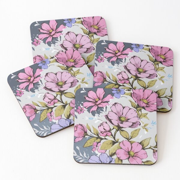Item preview,  beautiful flowers in lilac and purple designed and sold by Nice-patterns.