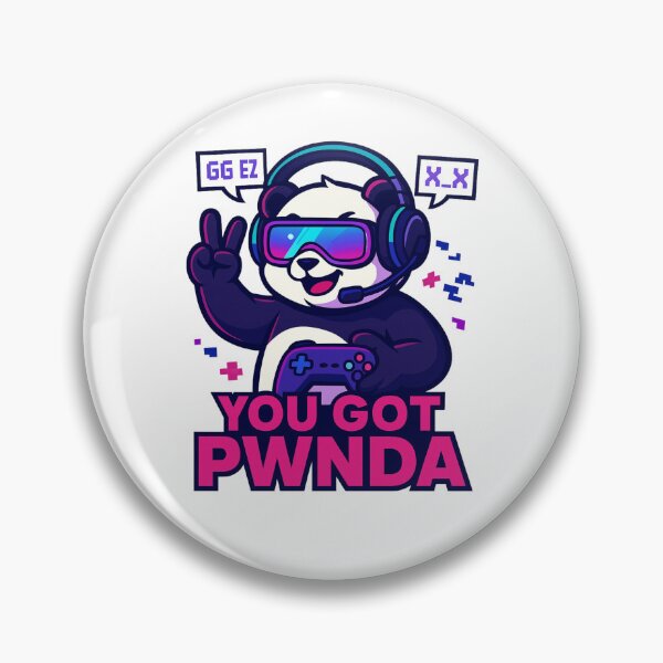 Item preview, Gaming Panda Neon Art - You Got PWNda designed and sold by Prints-by-Olaf.