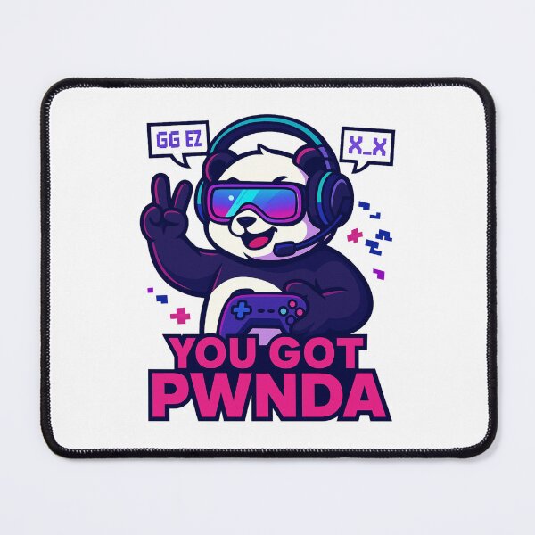 Item preview, Gaming Panda Neon Art - You Got PWNda designed and sold by Prints-by-Olaf.