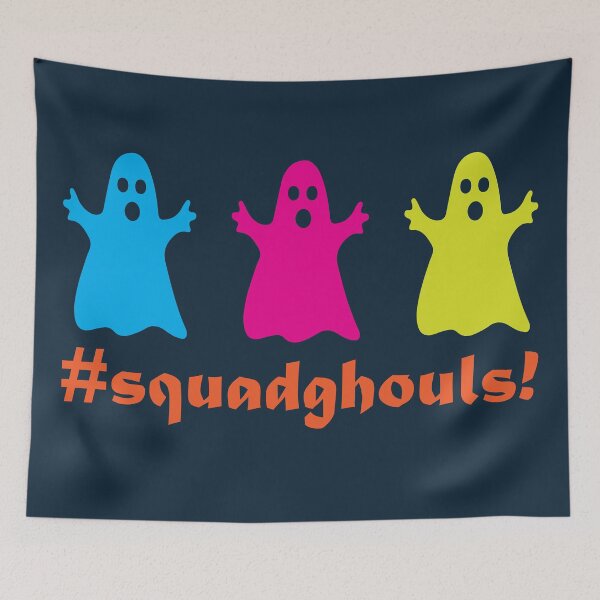 Item preview, Squadghouls (1) - Cute Halloween Ghost Print designed and sold by ToluaPrints.