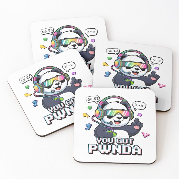 Item preview, Gaming Panda Neon Art - You Got PWNda designed and sold by Prints-by-Olaf.