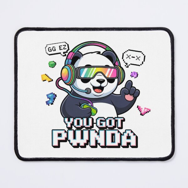 Item preview, Gaming Panda Neon Art - You Got PWNda designed and sold by Prints-by-Olaf.