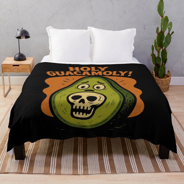 Item preview, Holy Guacamoly – Scared Avocado with Skull Pit Halloween Design designed and sold by Meandmyshop.