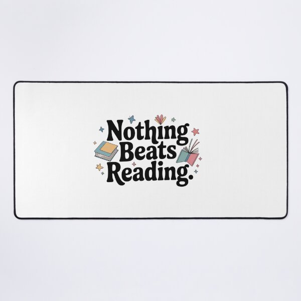 Item preview, Nothing Beats Reading - Book Lover Gifts designed and sold by Prints-by-Olaf.