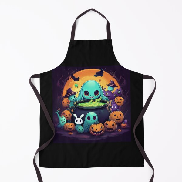 Item preview, Spooky Coven: A vibrant and spooky design with aliens, pumpkins, bats and alien cats designed and sold by Grang Art Artistic Designs.
