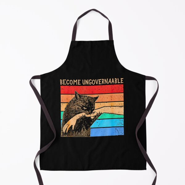 Item preview, Become Ungovernable - Black Cat Biting Hand Funny Meme designed and sold by kawaiivsglitch.