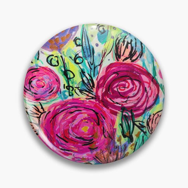 Item preview, Field of pink peonies designed and sold by berelartiste.