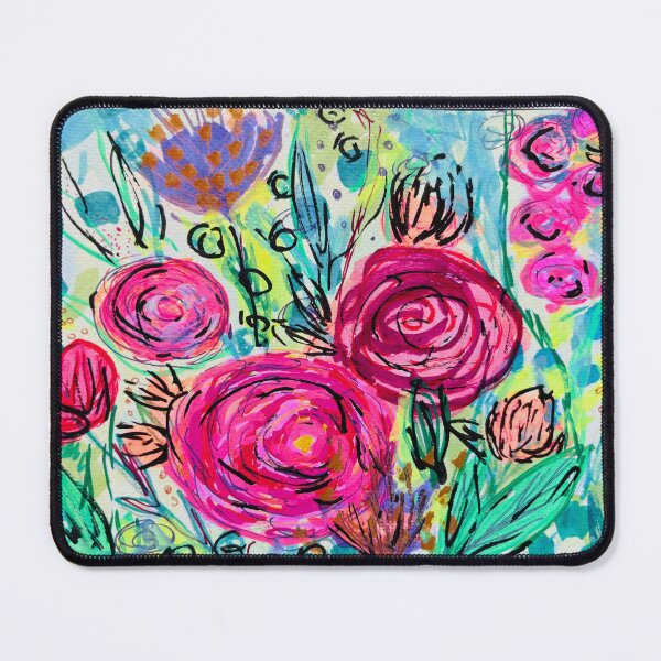 Item preview, Field of pink peonies designed and sold by berelartiste.