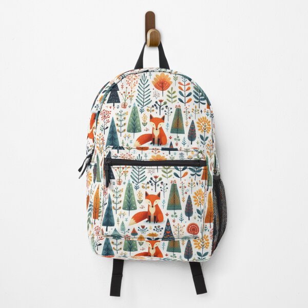 Item preview, Scandinavian Folk Art Fox Animal pattern by heidiannemorris © designed and sold by FOLK ART FUSION.