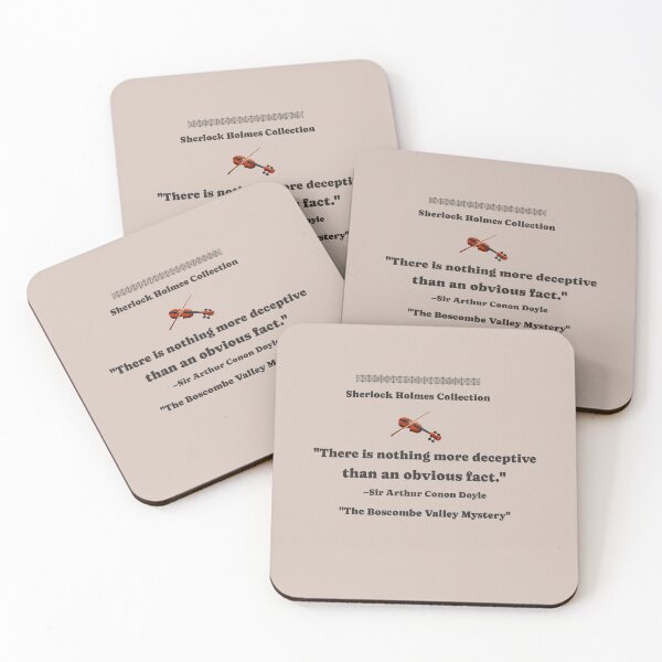 Item preview, Nothing More Deceptive – Sherlock Holmes Quote designed and sold by Novel Works Studio.