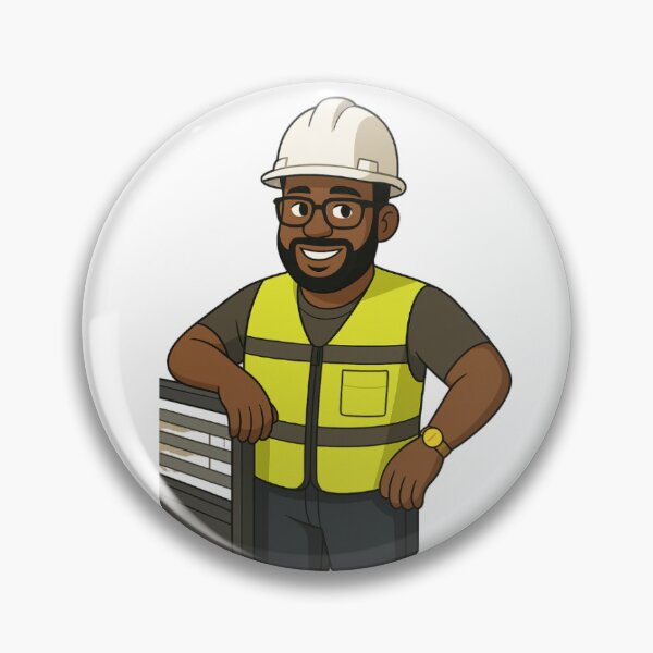 Item preview, Safety First – Cartoon Construction Officer designed and sold by Wakimani1.
