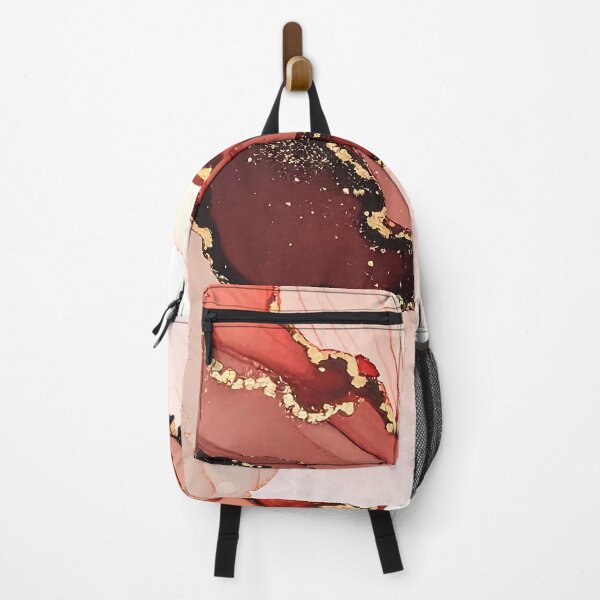 Item preview, Flame Bloom | Luxury Red and Gold Alcohol Ink Abstract designed and sold by Beamiverse.