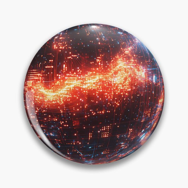 Item preview, Glowing Data Sphere – Futuristic Sci-Fi Energy Core Art designed and sold by Beamiverse.