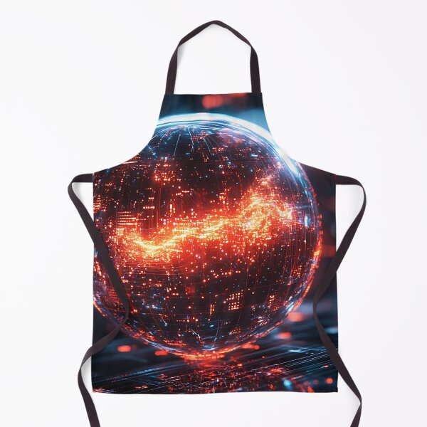 Item preview, Glowing Data Sphere – Futuristic Sci-Fi Energy Core Art designed and sold by Beamiverse.