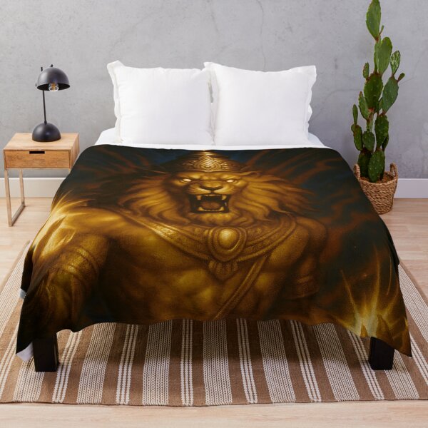 Item preview, Narasimha the Lion Avatar – Fierce Hindu Protector God designed and sold by Beamiverse.