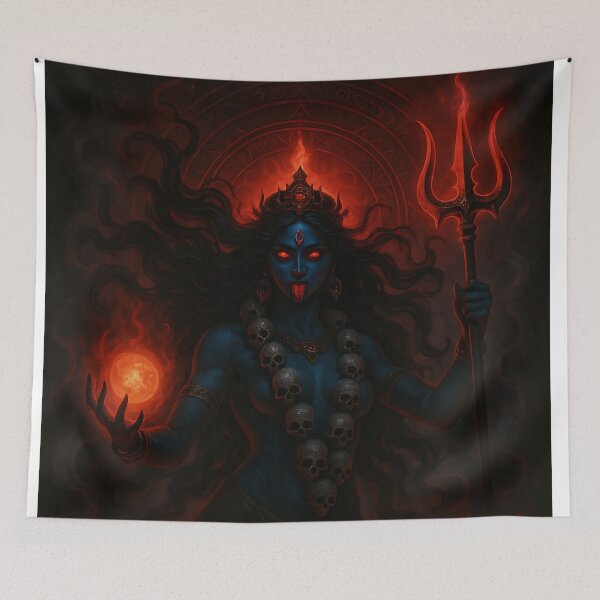 Item preview, Kali Goddess of Destruction – Dark Fantasy Hindu Art designed and sold by Beamiverse.