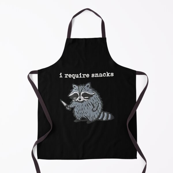 Item preview, i Require Snacks Funny Raccoon designed and sold by kawaiivsglitch.