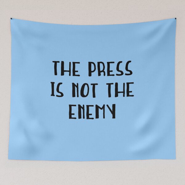 Item preview, THE PRESS IS NOT THE ENEMY designed and sold by LoveAndDefiance.