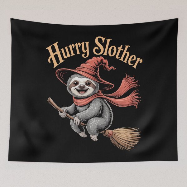Item preview, Sloth Cute Halloween Witch Funny  designed and sold by blueyeeti.