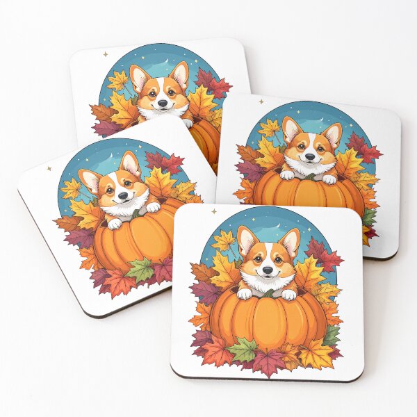 Item preview, Pumpkin Corgi – Halloween Autumn Dog Illustration designed and sold by Beamiverse.
