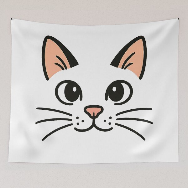 Item preview, Kawaii Cat Face – Minimalist designed and sold by Beamiverse.