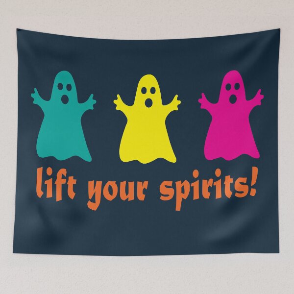 Item preview, Lift Your Spirits (1) - Cute Halloween Ghost Print designed and sold by ToluaPrints.