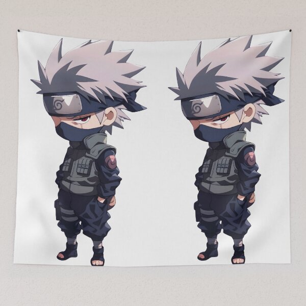 Item preview, Cool Ninja in Chibi Style – Silver Hair & Masked Look designed and sold by Dyan4.