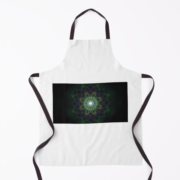 Item preview, Cosmic Sacred Mandala: Elegance in Gold, Emerald and Deep Night designed and sold by NovaImagen.