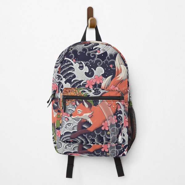 Item preview, Kitsune Nine-Tailed Fox Seamless Pattern designed and sold by Snapnfit.