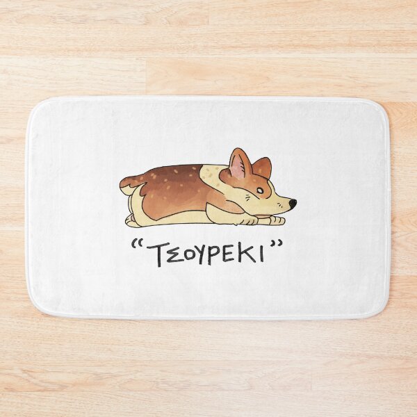 Item preview, TSOUREKI Bread Corgi outlined designed and sold by Deathoftheself.