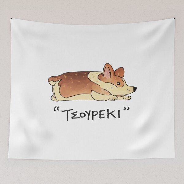 Item preview, TSOUREKI Bread Corgi outlined designed and sold by Deathoftheself.