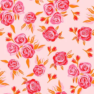 Artwork thumbnail, Hand-Drawn Roses by DafneDStudio