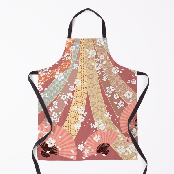 Item preview, Floral and Sensu (Folding Fan) Ribbon Pattern designed and sold by urrin DESIGN.