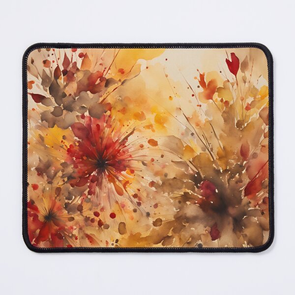 Item preview, Elegant Abstract Pattern Romantic Gold Brown Autumn Colors, Fall Vibes, Pattern Watercolor designed and sold by KolorellaS.