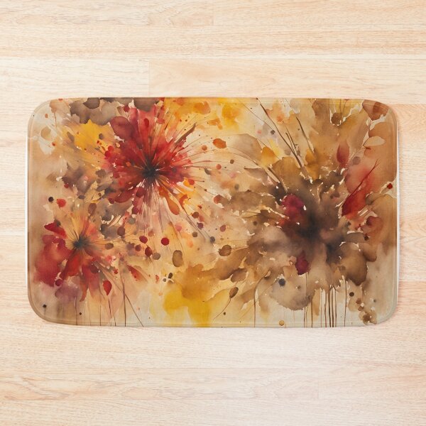 Item preview, Elegant Abstract Pattern Romantic  Gold  Brown Autumn Colors,  Fall Vibes, Pattern Watercolor designed and sold by KolorellaS.