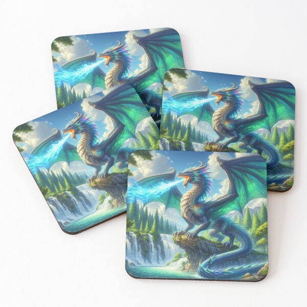 Item preview, blue azure dragon on the rocks,Legendary Animals,Dragons Breathing Fire Phone Cases,dragon art designed and sold by Expressions-Sel.