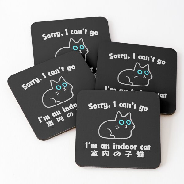 Item preview, Sorry I Can’t Go I’m an Indoor Cat Funny Indoor Kitten designed and sold by kawaiivsglitch.