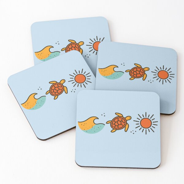 Item preview, cute Ocean Turtle Sun Gift For Women, Summer beach art designed and sold by LuxeGraphix.