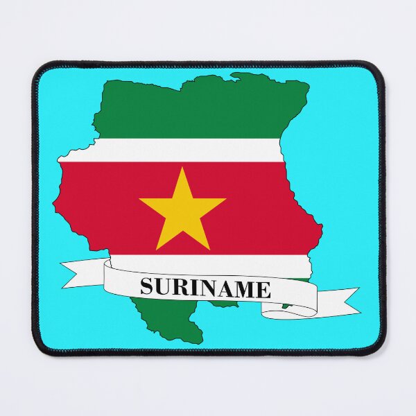 Item preview, Flag map of Suriname designed and sold by visual adventures.
