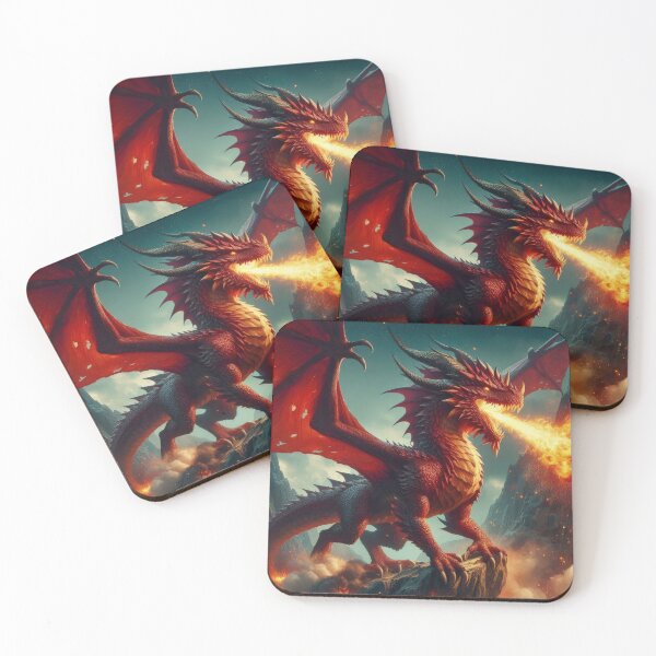 Item preview, red dragon on the rocks,Legendary Animals,Dragons Breathing Fire Phone Cases,dragon art designed and sold by Expressions-Sel.