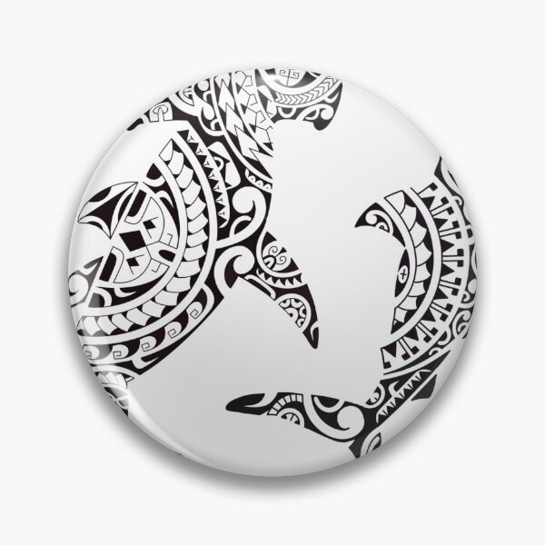 Item preview, Hammer shark tattoo polynesia protection family maori designed and sold by Buddatattoo.