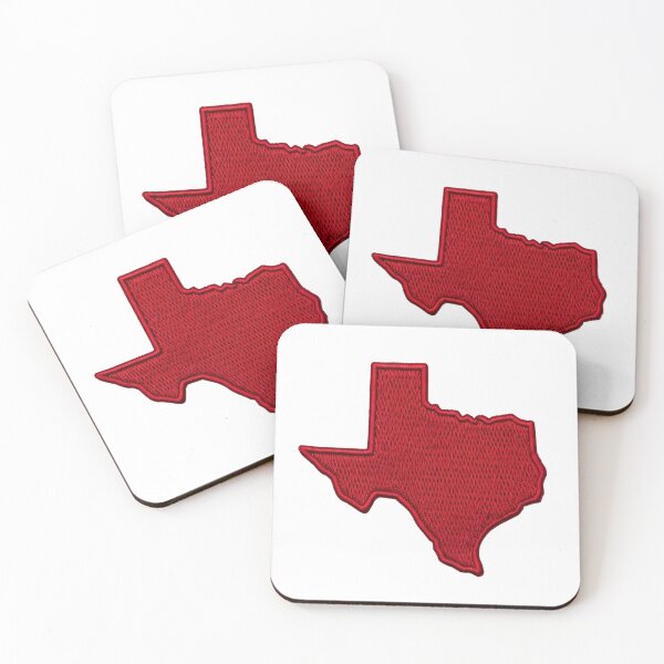 Item preview, Texas State Patch – Bold Red Embroidered Design designed and sold by Pattern-Parade.